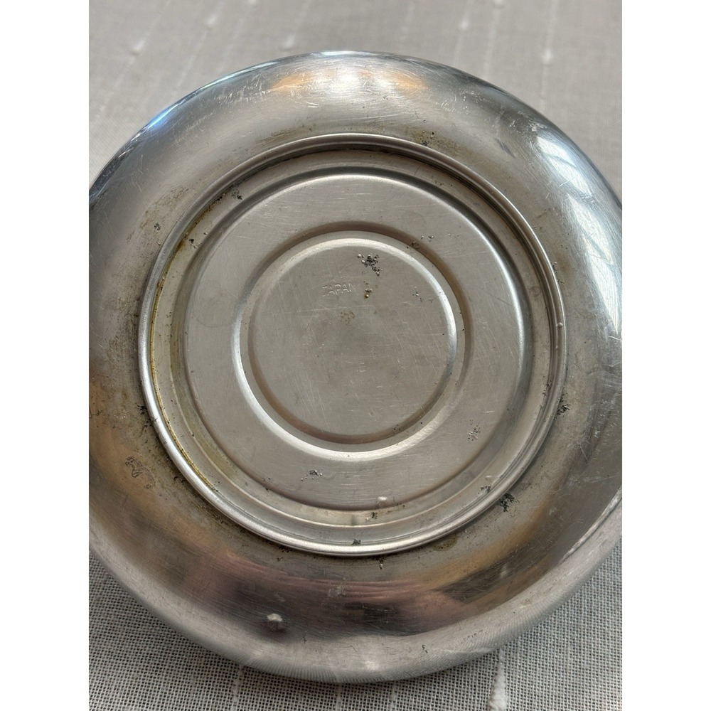 Unique Vintage Art Deco UFO Brushed Aluminum Whistling Tea Kettle Travel Size - Picture 7 of 12